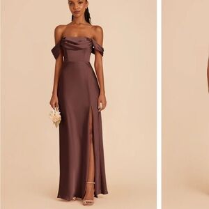 Birdy Grey Strapless Brown Gown